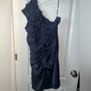 Express Beautiful Blue Holiday Dress